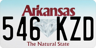 AR license plate 546KZD
