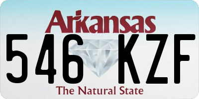AR license plate 546KZF
