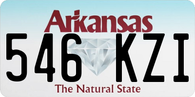 AR license plate 546KZI