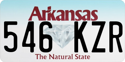 AR license plate 546KZR