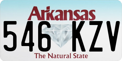 AR license plate 546KZV