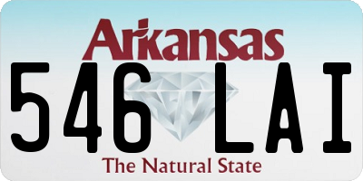 AR license plate 546LAI