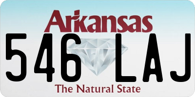 AR license plate 546LAJ