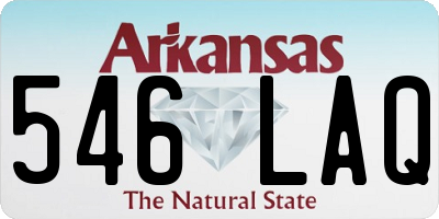 AR license plate 546LAQ