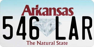 AR license plate 546LAR