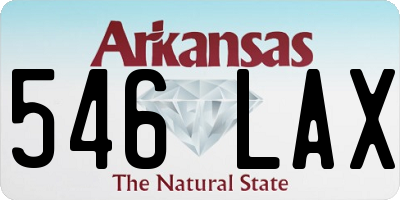 AR license plate 546LAX