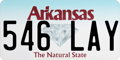 AR license plate 546LAY