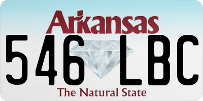 AR license plate 546LBC