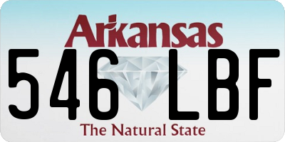 AR license plate 546LBF