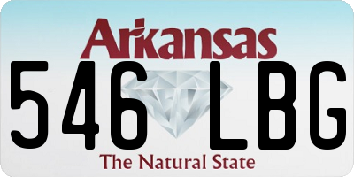 AR license plate 546LBG