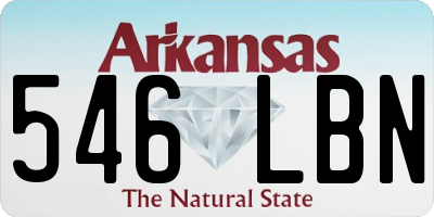 AR license plate 546LBN