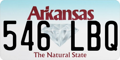AR license plate 546LBQ