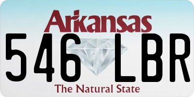 AR license plate 546LBR