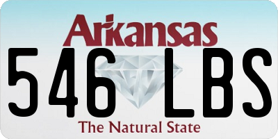 AR license plate 546LBS