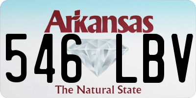 AR license plate 546LBV