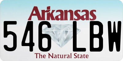 AR license plate 546LBW