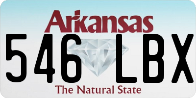 AR license plate 546LBX