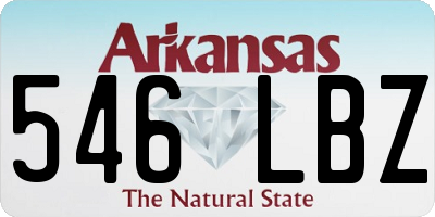 AR license plate 546LBZ