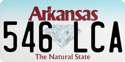 AR license plate 546LCA