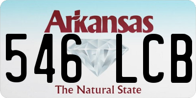 AR license plate 546LCB