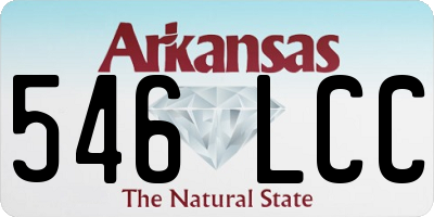 AR license plate 546LCC