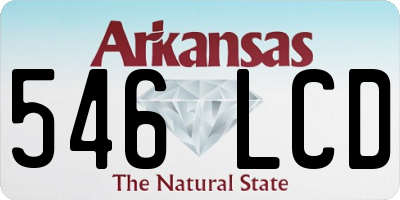 AR license plate 546LCD