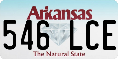 AR license plate 546LCE