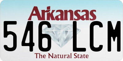 AR license plate 546LCM