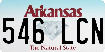 AR license plate 546LCN