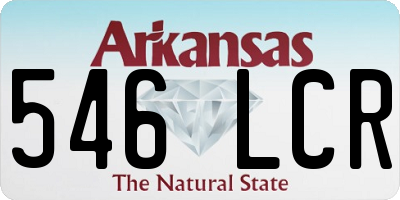 AR license plate 546LCR