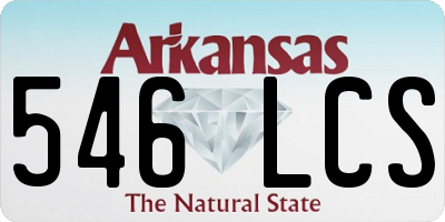 AR license plate 546LCS