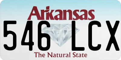 AR license plate 546LCX