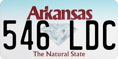 AR license plate 546LDC