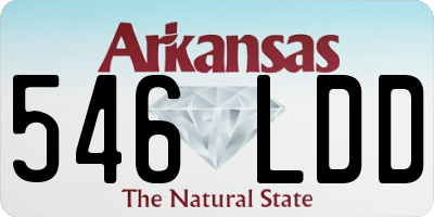 AR license plate 546LDD