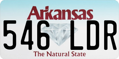 AR license plate 546LDR