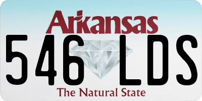 AR license plate 546LDS