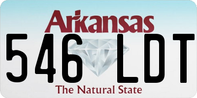 AR license plate 546LDT