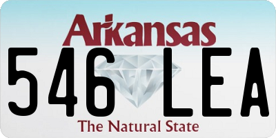 AR license plate 546LEA