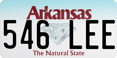 AR license plate 546LEE