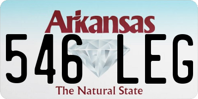 AR license plate 546LEG