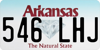 AR license plate 546LHJ