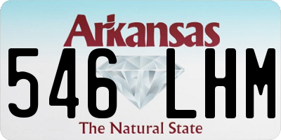 AR license plate 546LHM