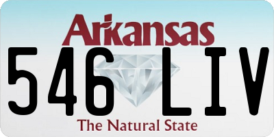 AR license plate 546LIV