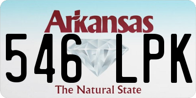 AR license plate 546LPK