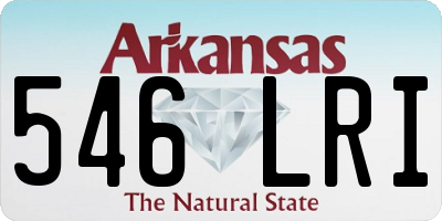 AR license plate 546LRI