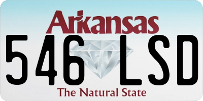 AR license plate 546LSD