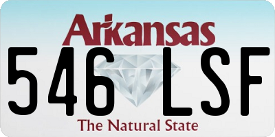AR license plate 546LSF