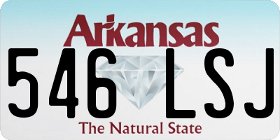 AR license plate 546LSJ