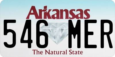 AR license plate 546MER