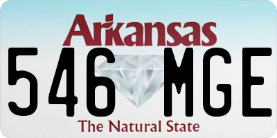 AR license plate 546MGE
